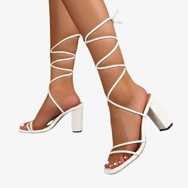 Sandales à Lacets Élégantes – Un Style Raffiné et Tendance