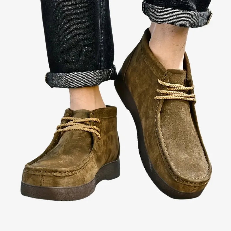 Bottines Décontractées en Similicuir Vieilli