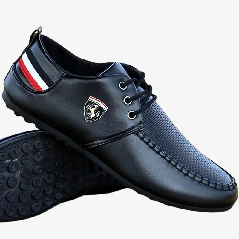 Mocassins de Conduite en Similicuir Noir