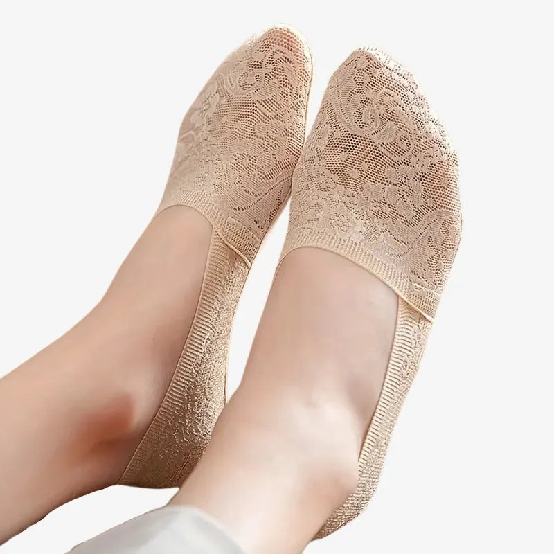 Chaussettes Invisibles en Dentelle Ultra-Fines