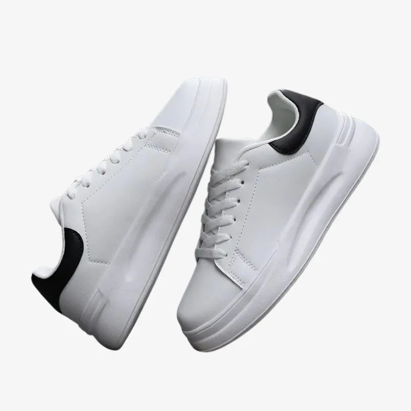 Sneakers Blanches à Semelle Épaisse