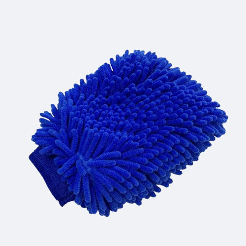 Gant de Nettoyage en Microfibres Chenille – Bleu