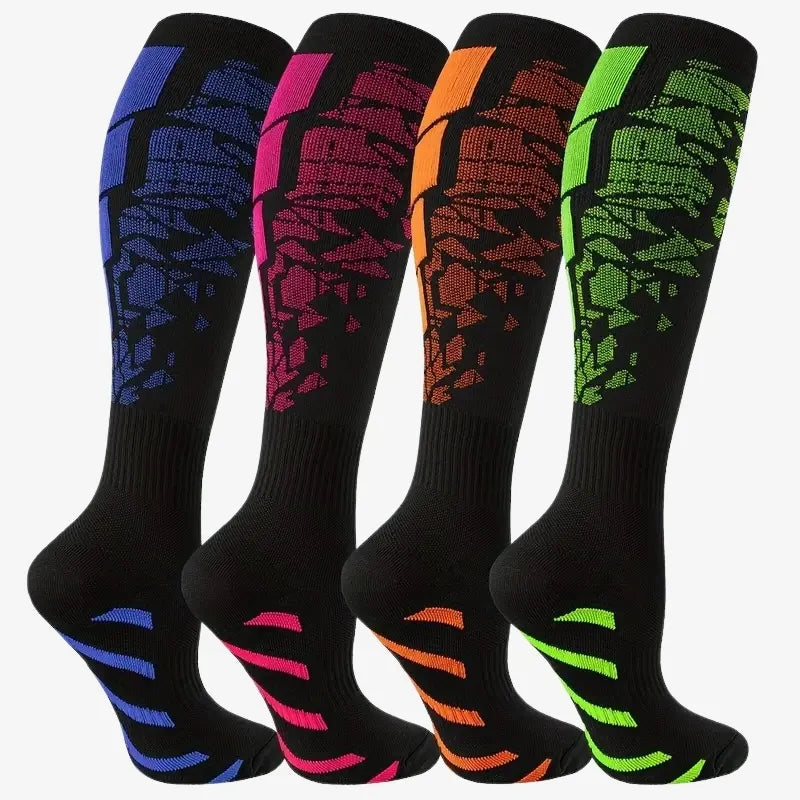 Lot de 4 Paires de Chaussettes de Compression – Confort et Performance