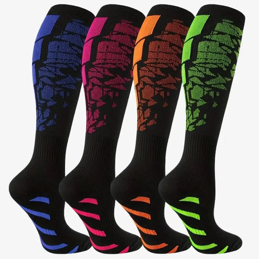 Lot de 4 Paires de Chaussettes de Compression – Confort et Performance