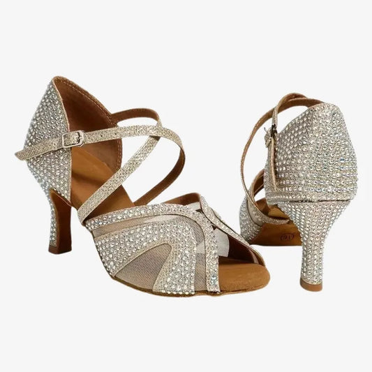 Sandales de Danse Élégantes et Brillantes