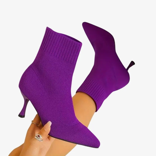 Bottines Chaussettes à Talon – Élégance et Confort