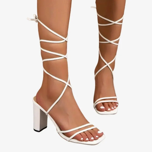 Sandales à Lacets Élégantes – Un Style Raffiné et Tendance