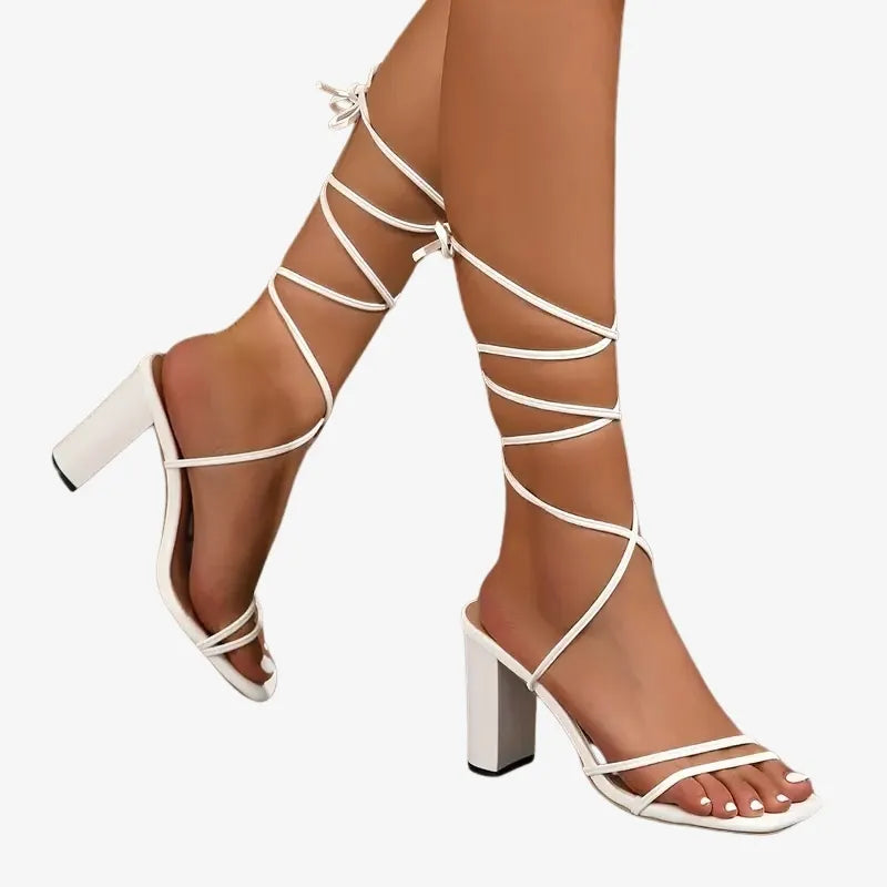 Sandales à Lacets Élégantes – Un Style Raffiné et Tendance