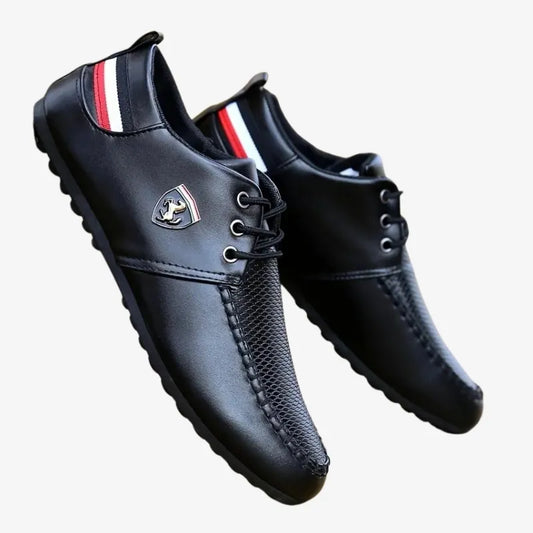 Mocassins de Conduite en Similicuir Noir