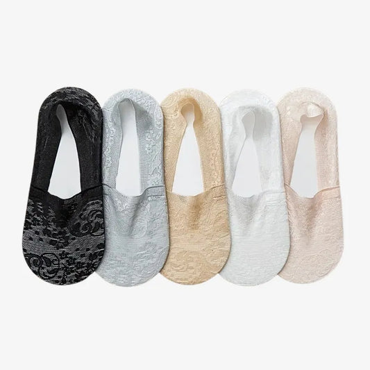 Chaussettes Invisibles en Dentelle Ultra-Fines