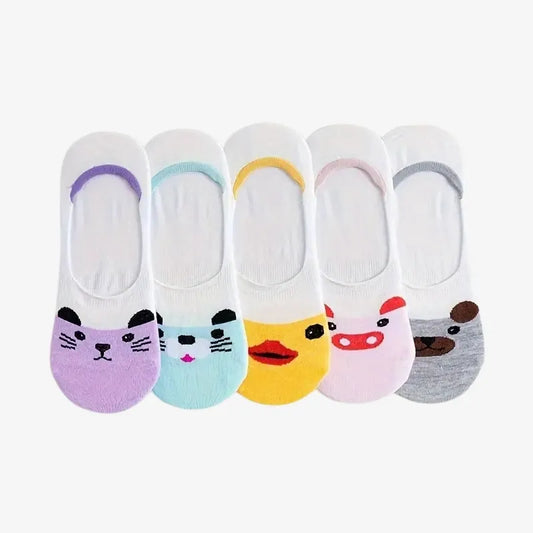 Chaussettes Invisibles avec Motifs Animaux