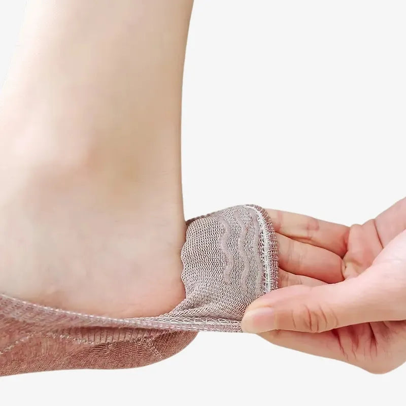 Chaussettes Invisibles avec Cœur Brodé