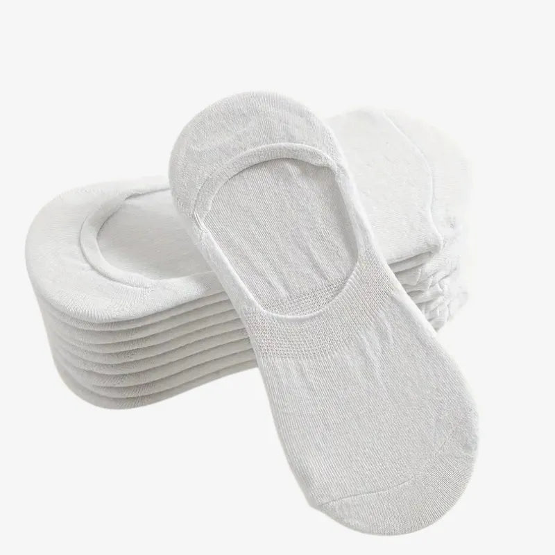 Chaussettes Invisibles en Coton Blanc