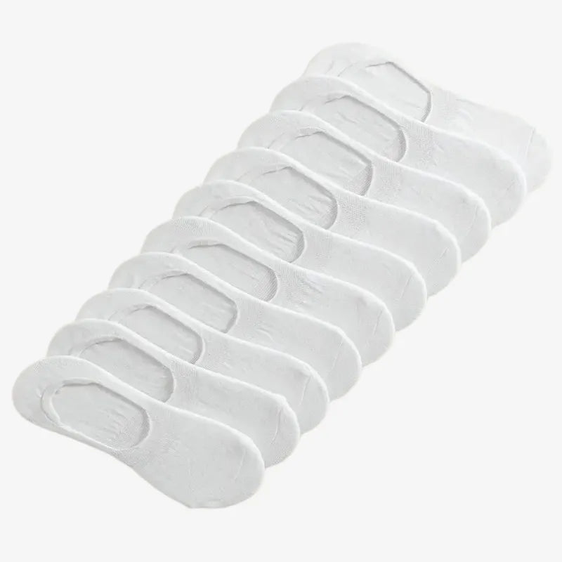 Chaussettes Invisibles en Coton Blanc