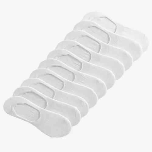 Chaussettes Invisibles en Coton Blanc
