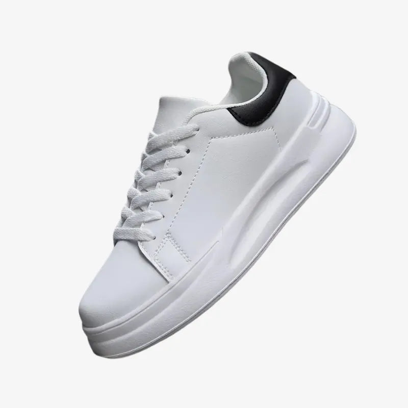 Sneakers Blanches à Semelle Épaisse