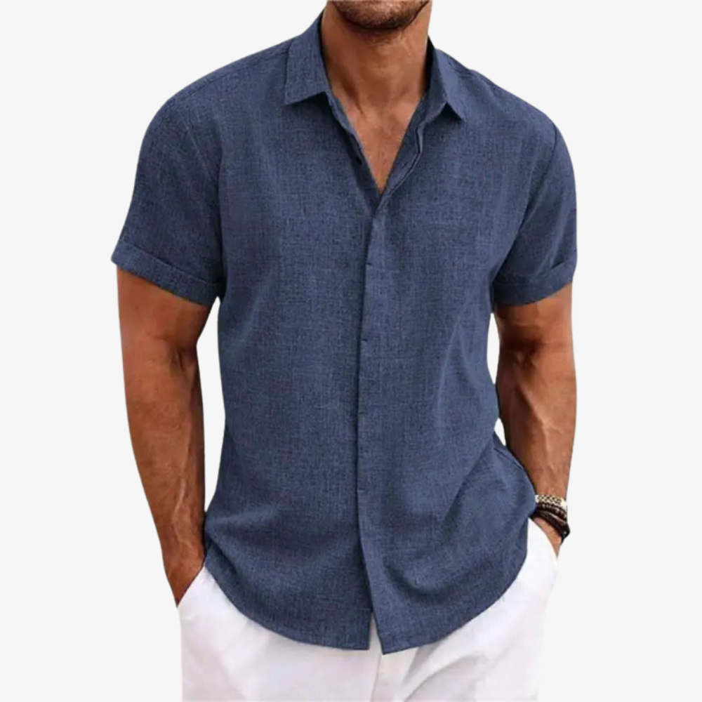Chemise Légère en Lin – BreezeFit™