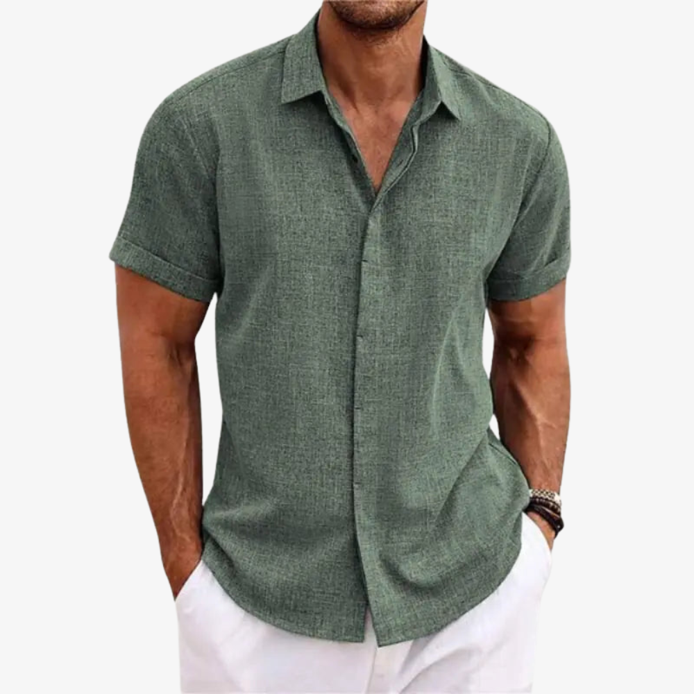 Chemise Légère en Lin – BreezeFit™