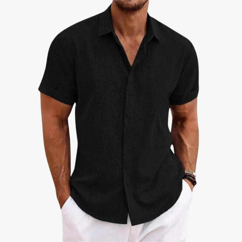 Chemise Légère en Lin – BreezeFit™