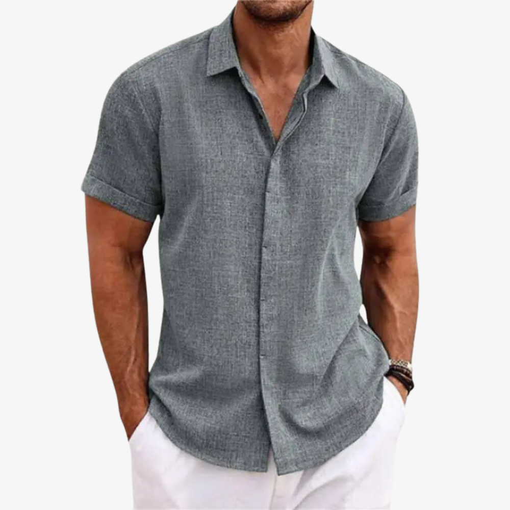 Chemise Légère en Lin – BreezeFit™