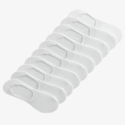 Chaussettes Invisibles en Coton Blanc