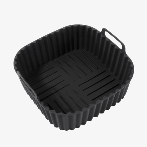 Panier en Silicone à Double Compartiment Réutilisable pour Airfryer (5.8L à 8L)