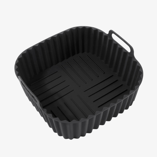 Panier en Silicone à Double Compartiment Réutilisable pour Airfryer (5.8L à 8L)