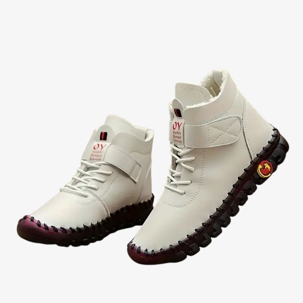Maya - Chaussures Montantes en Cuir Antidérapante